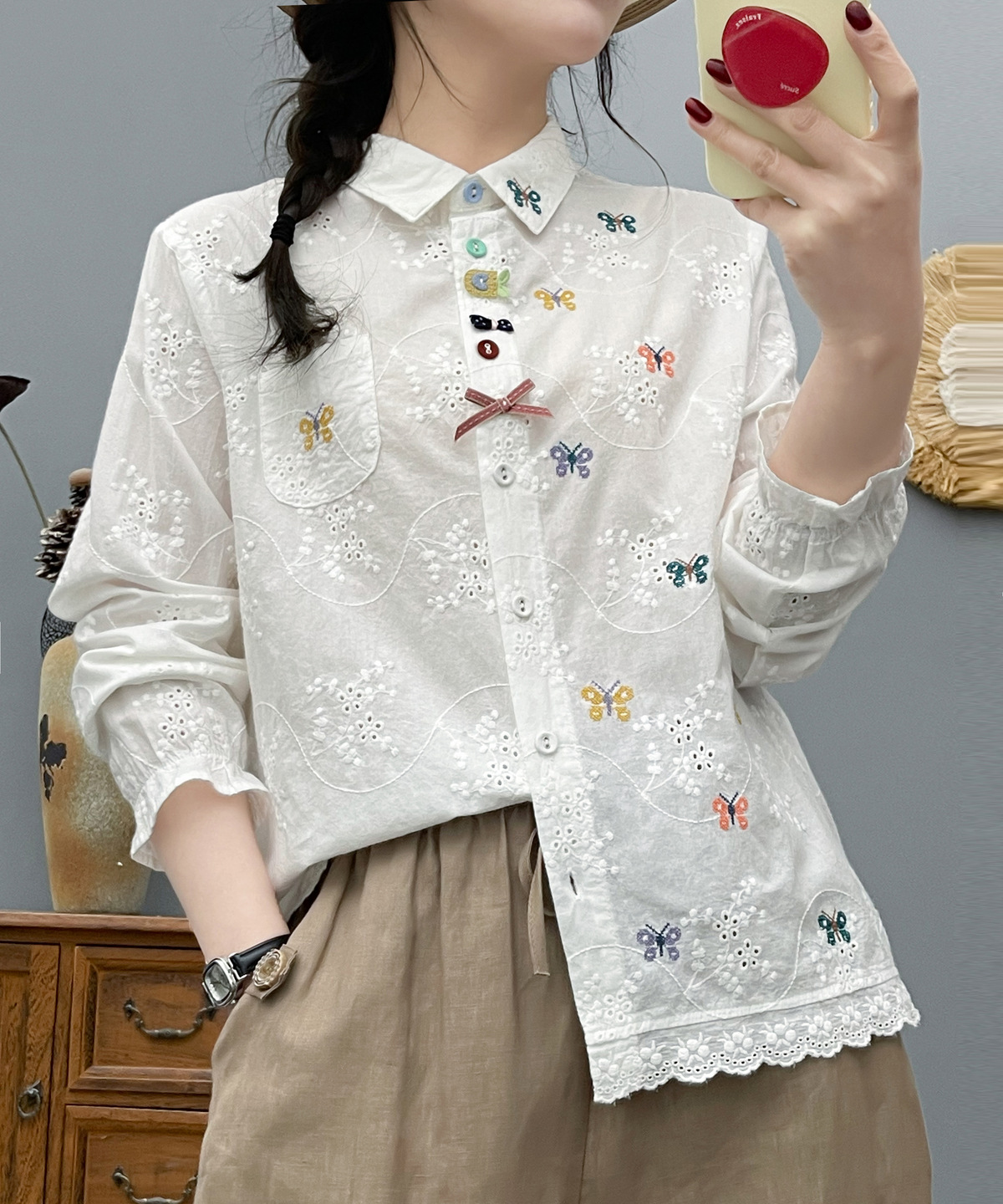 Ethnic Boho Fashion - Women's Bohemian Blouse Ethnic Style Retro