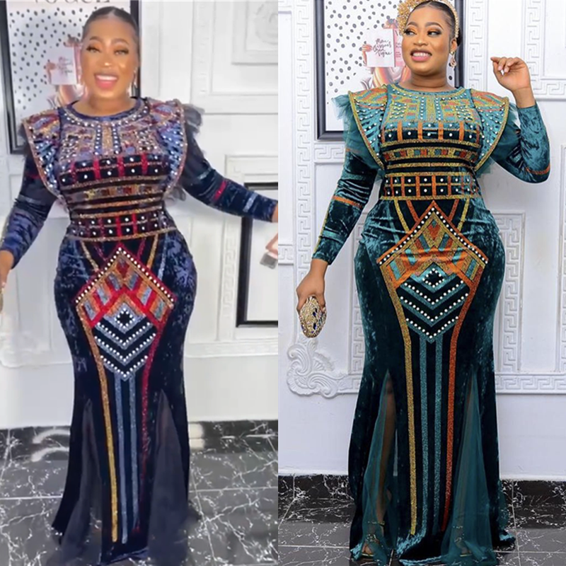 Elegant Women Bazin Rich Afric - Ethnic Fashion House ulasan dan harga