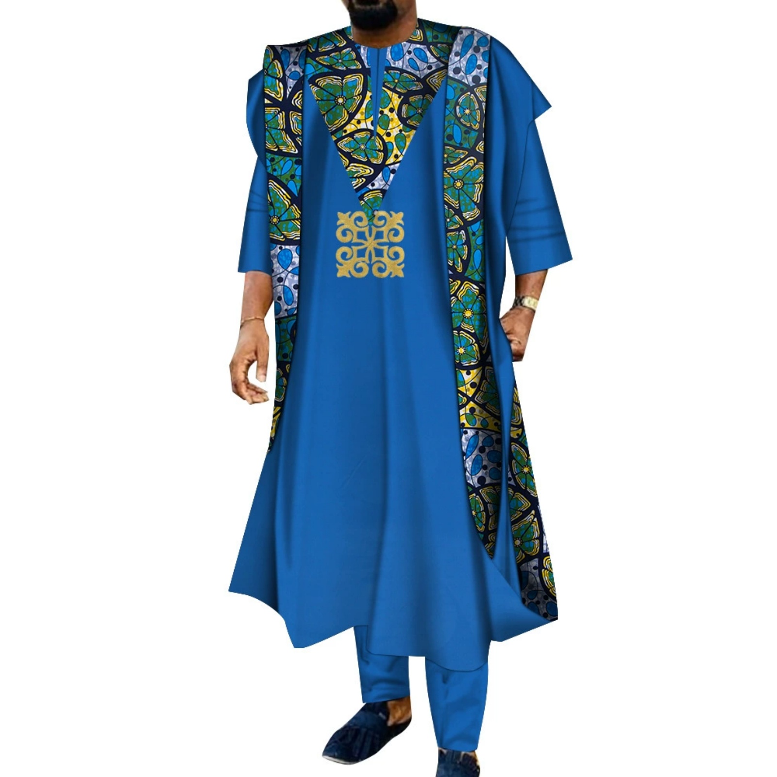 3 Piece African Embroidered Me - Boubou Men Africa ulasan dan harga