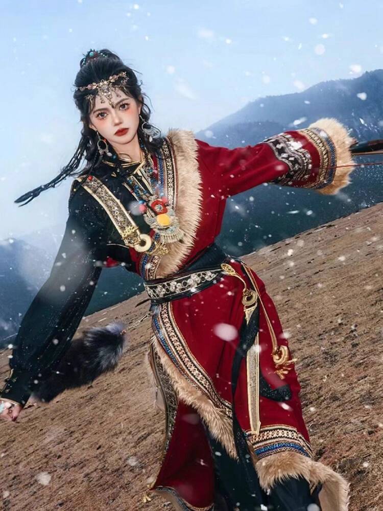 New Tibetan robe Tibet brigade - Ethnic Clothing & Online Fashion Store Khaadi Uk ulasan dan harga