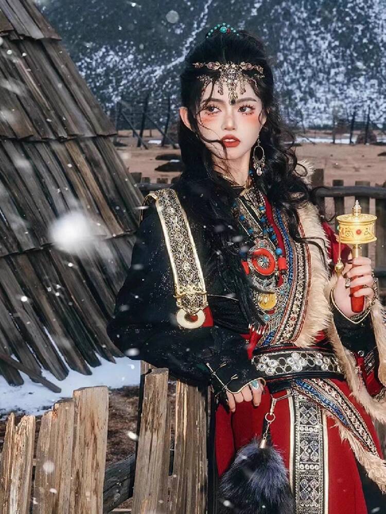 New Tibetan robe Tibet brigade - Ethnic Clothing & Online Fashion Store Khaadi Uk ulasan dan harga