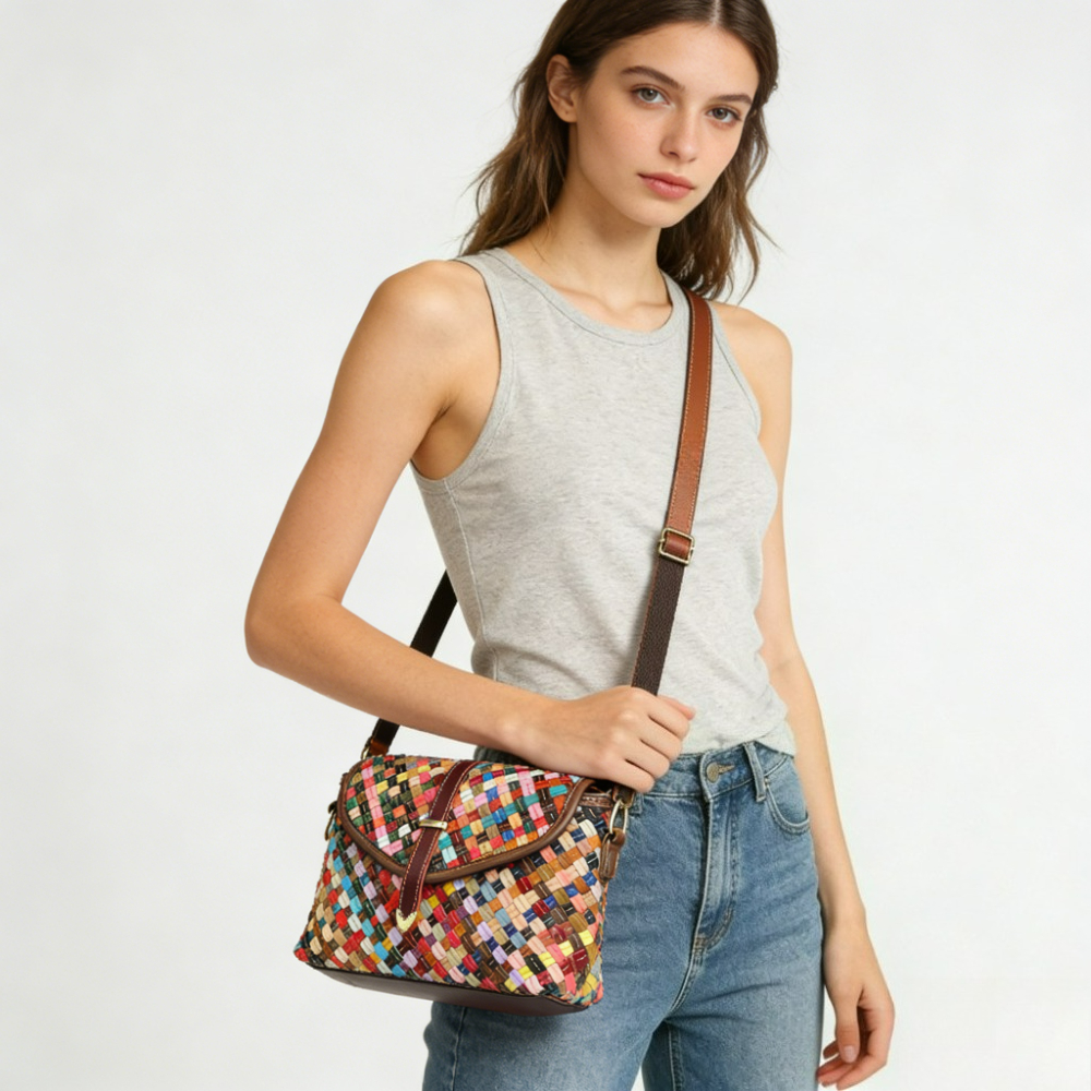 Crossbody bag Bohemian rainbow - Ethnic Boho Fashion ulasan dan harga