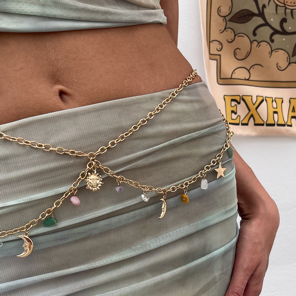 Boho Star Moon Sun Pendant Wai - Ethnic Boho Fashion ulasan dan harga
