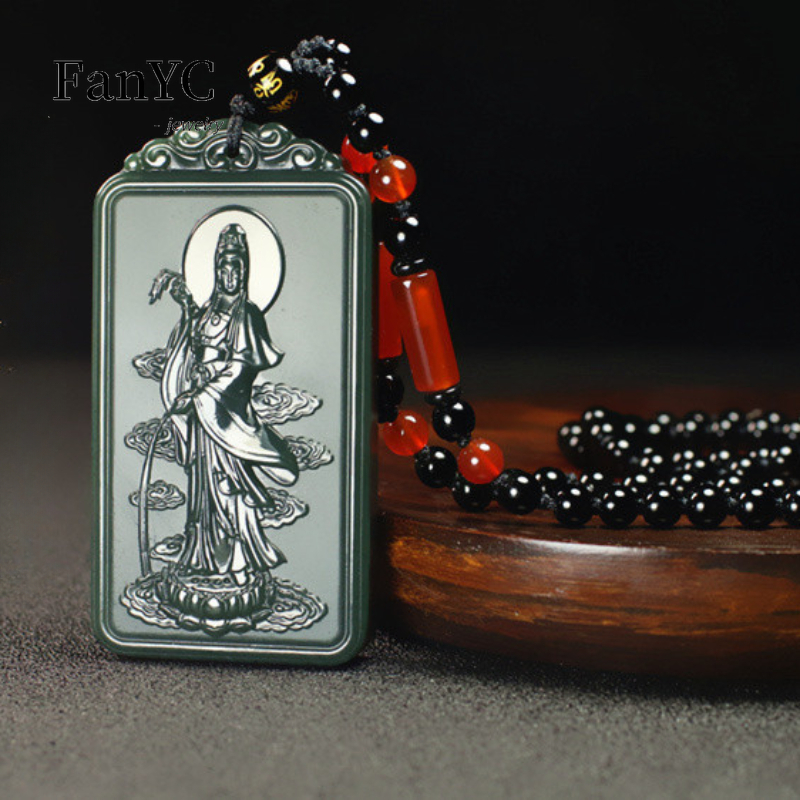 Natural Hetian Jade Qingyu Gua - Ethnic Fashion For Men ulasan dan harga