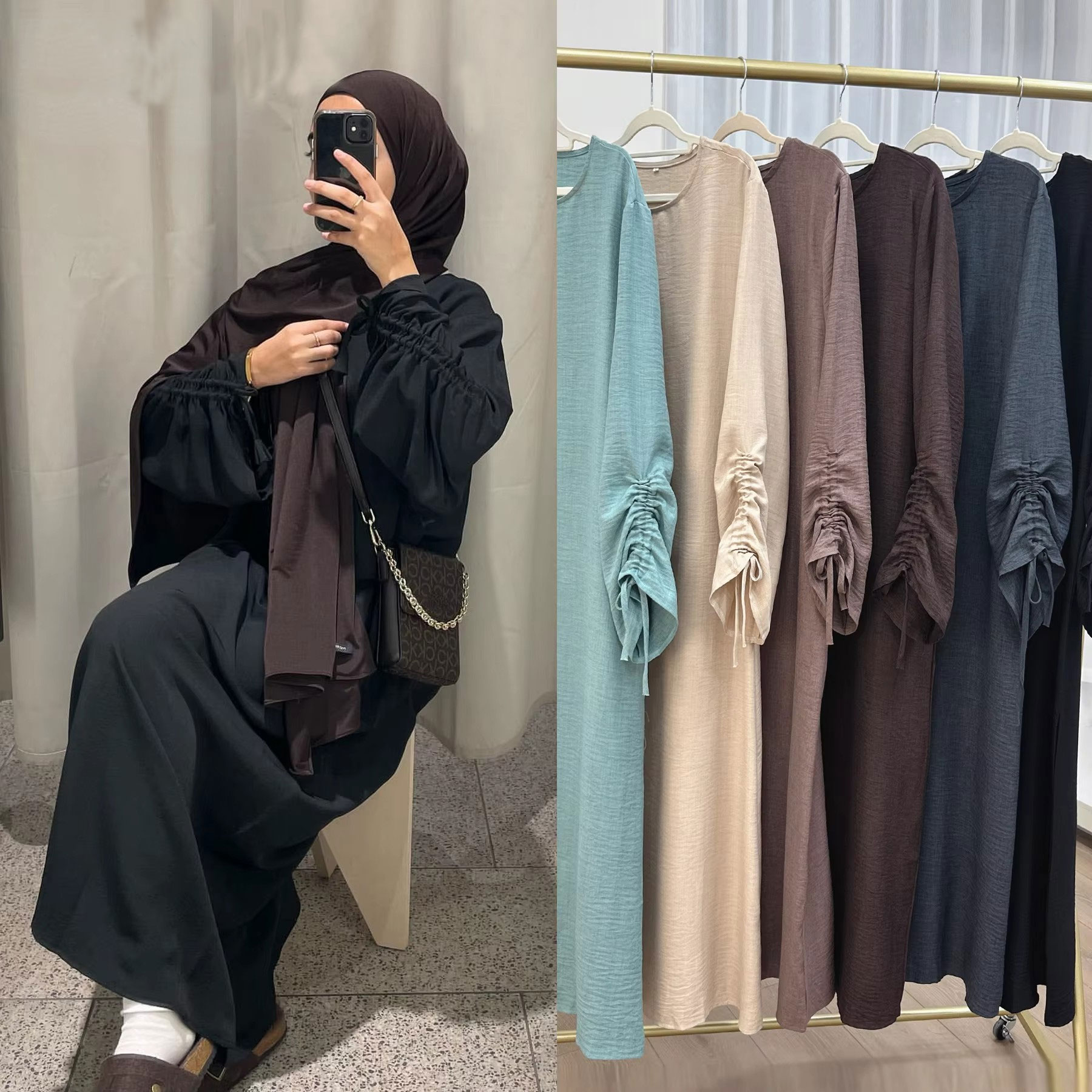 Eid Islamic Modest Dress for W - Abaya Modest Wear ulasan dan harga