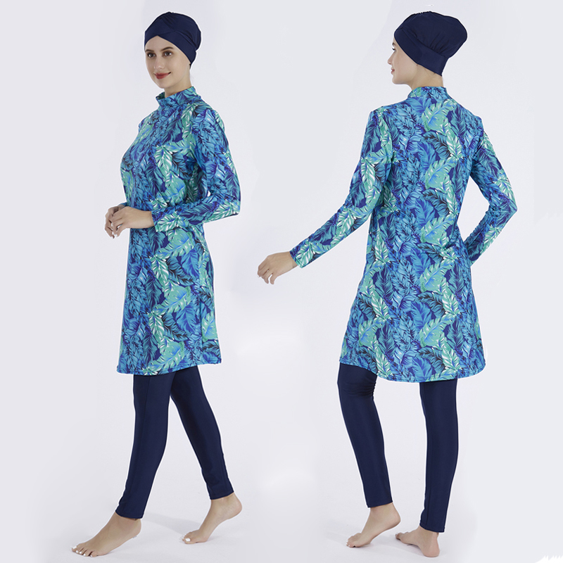 3PCS/Set Floral Muslim Swimmin - Abaya Modest Wear ulasan dan harga