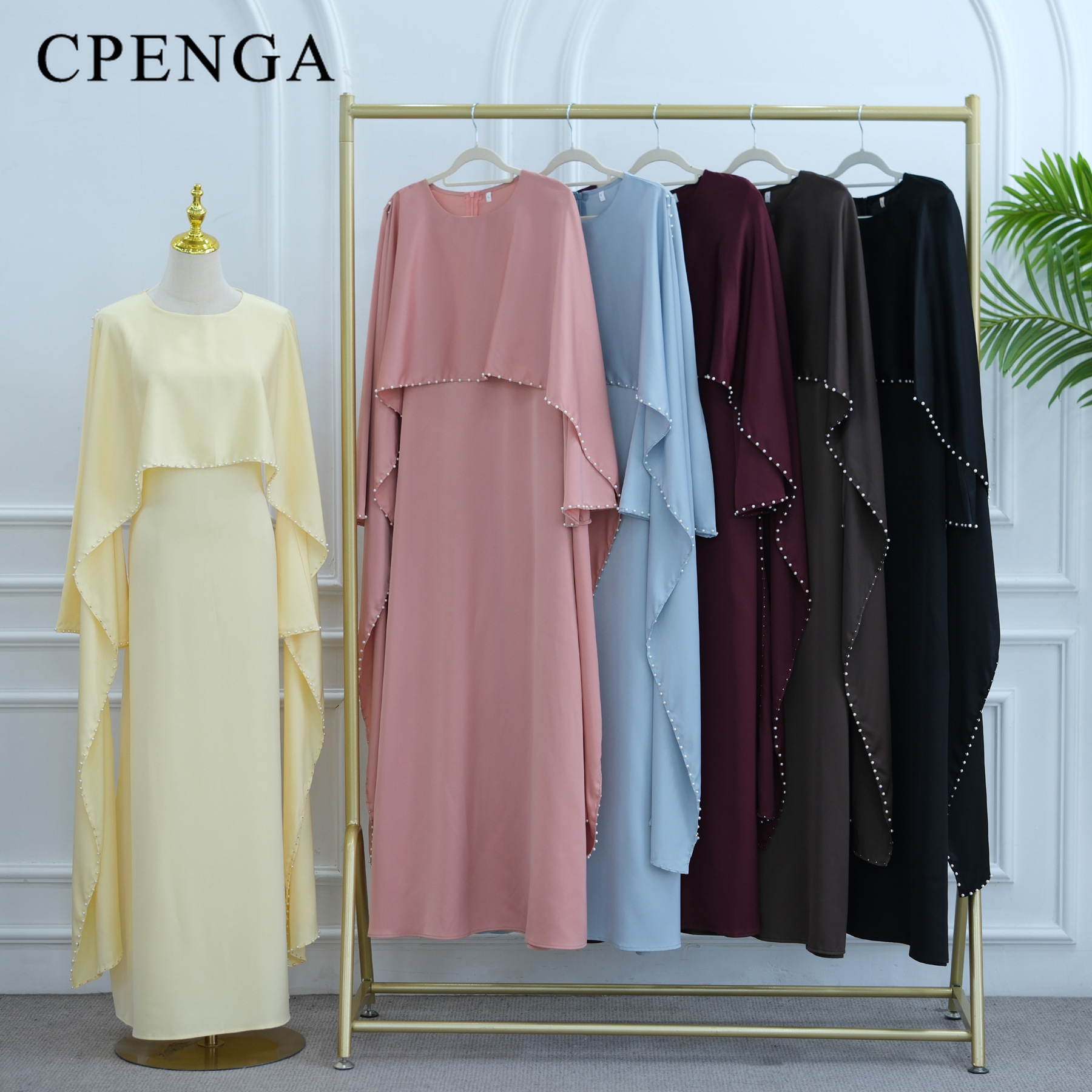 Luxury Dubai Modest Abaya Dres - Abaya Modest Wear ulasan dan harga