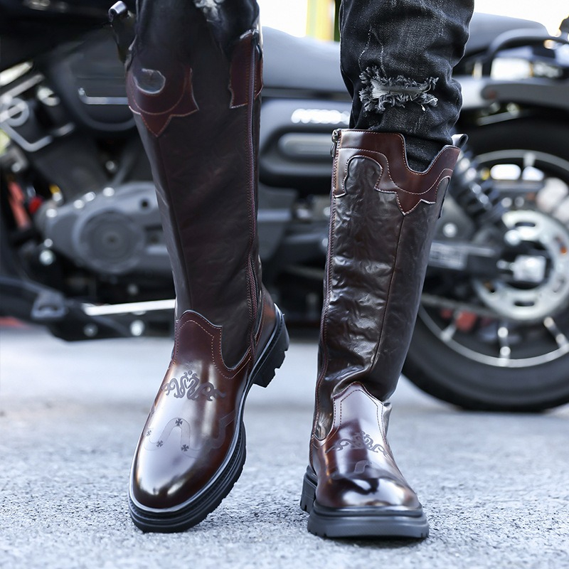 Men's Mid-calf Boots High Qual - Ethnic Fashion For Men ulasan dan harga