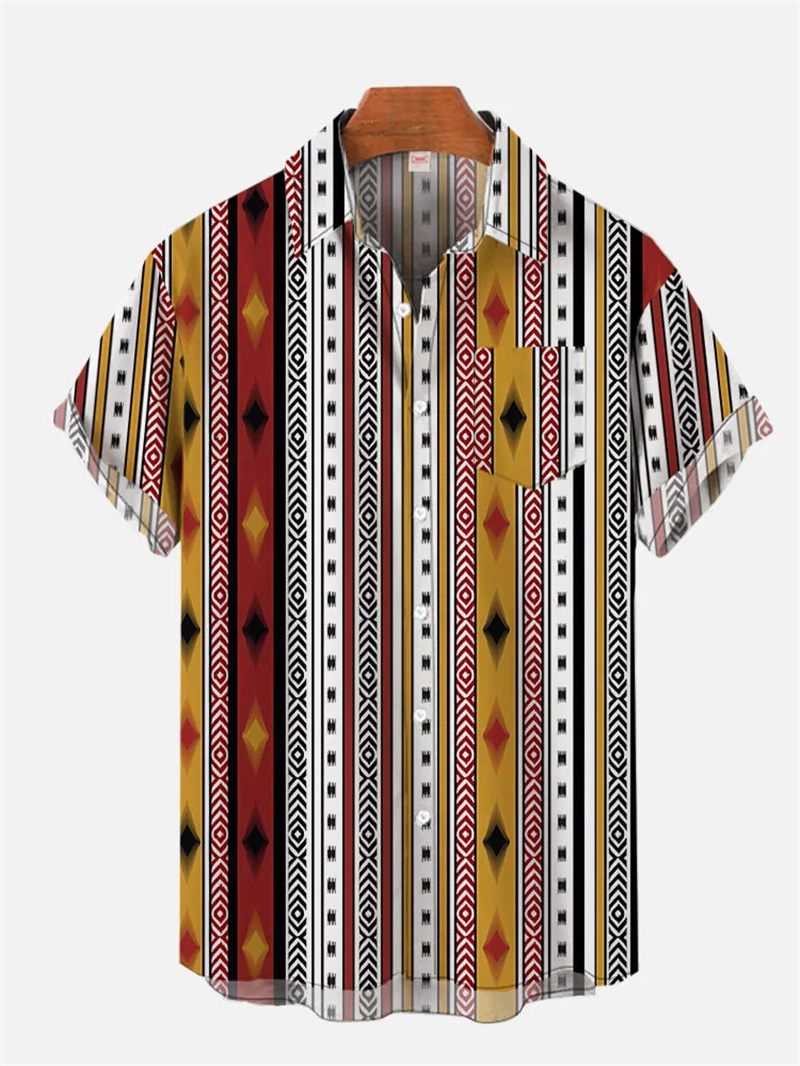 Retro men's linen shirt with e - Ethnic Wear Men'S Fashion ulasan dan harga