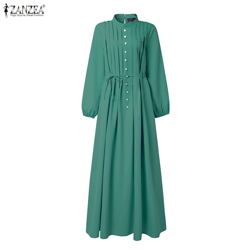 ZANZEA Muslim Hijabis Women's  - Abaya Modest Wear ulasan dan harga