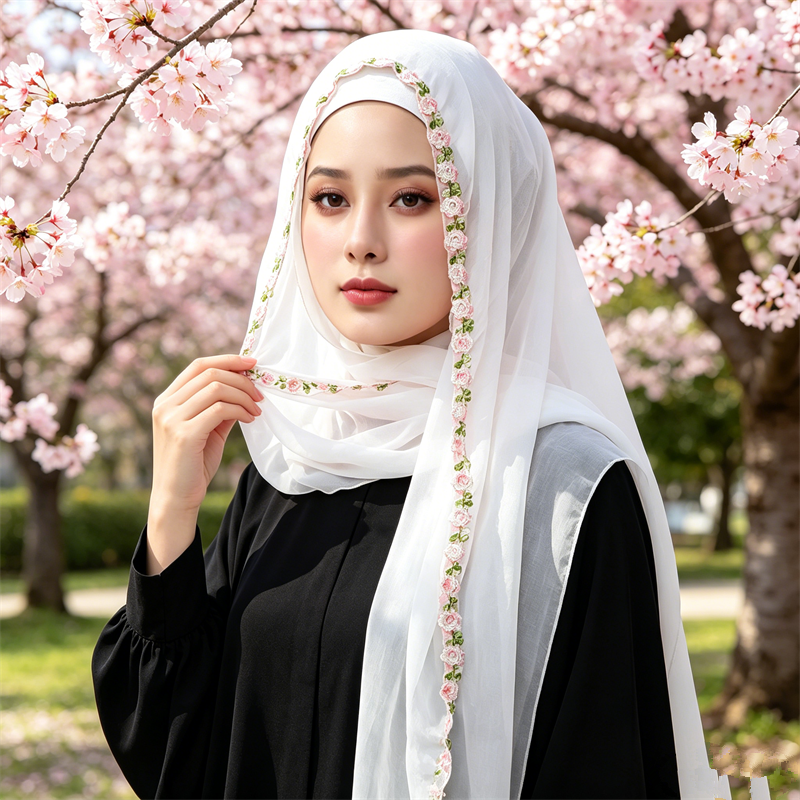 New Rose Embroidery Solid Colo - Ethnic Fashion For Ladies ulasan dan harga