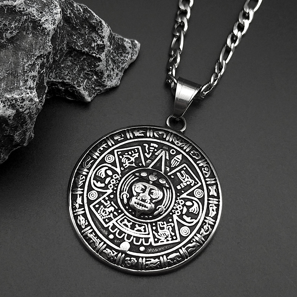 Vintage Mayan Symbol Pendant N - Ethnic Fashion Show ulasan dan harga