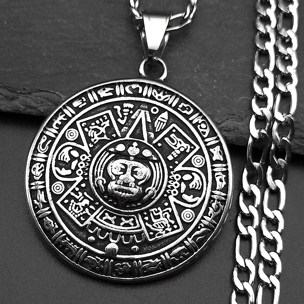 Vintage Mayan Symbol Pendant N - Ethnic Fashion Show ulasan dan harga