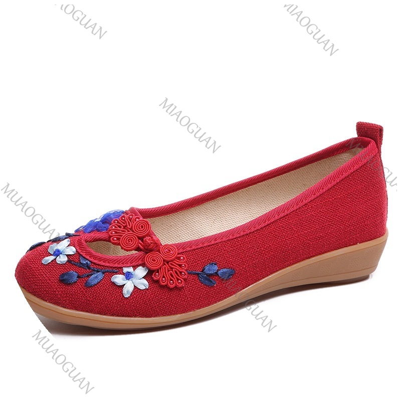 Embroidered Women Comfort Wedg - Ethnic Fashion For Ladies ulasan dan harga