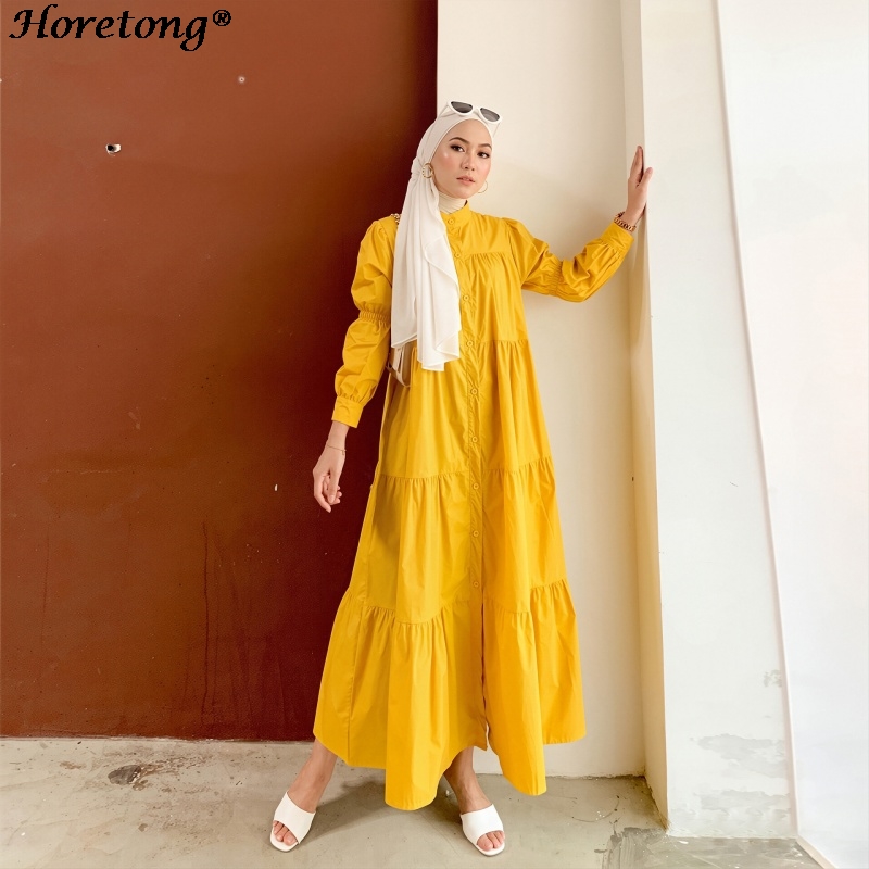 Horetong 2026 Muslim Abaya Sol - Abaya Modest Wear ulasan dan harga