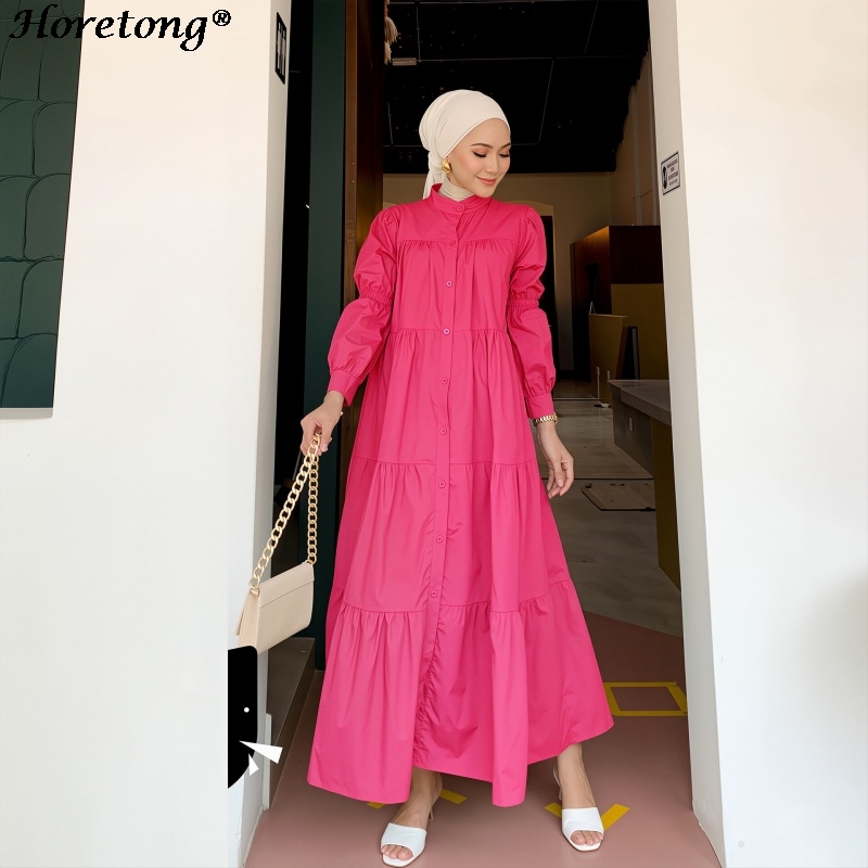 Horetong 2026 Muslim Abaya Sol - Abaya Modest Wear ulasan dan harga