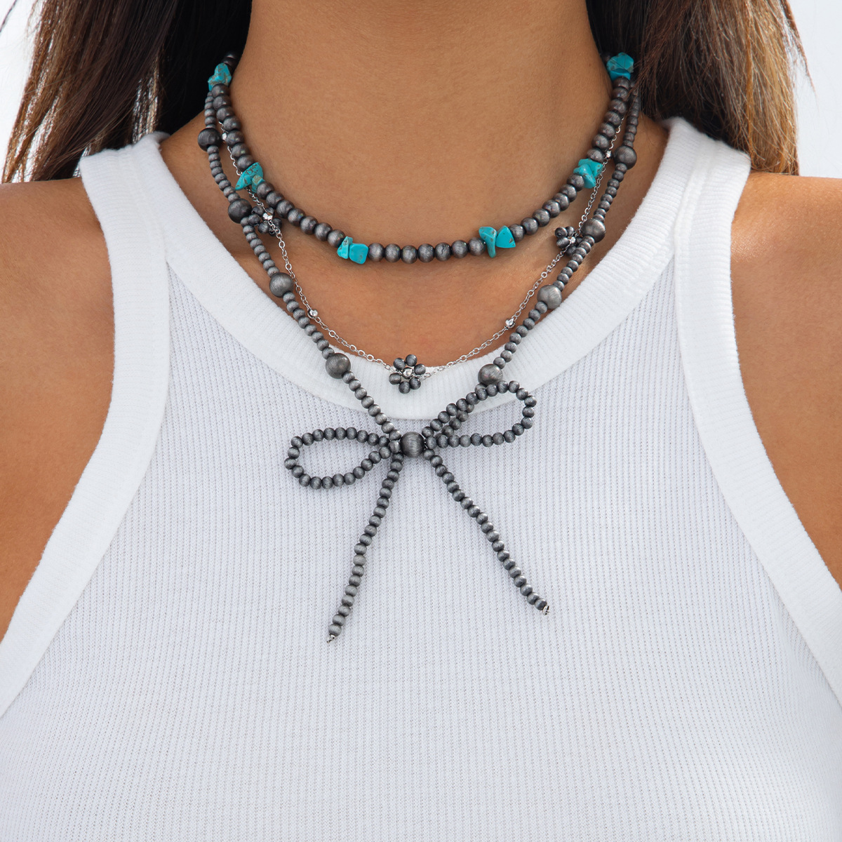 Bohemian Navajo Beaded Necklac - Ethnic Fashion Sale ulasan dan harga