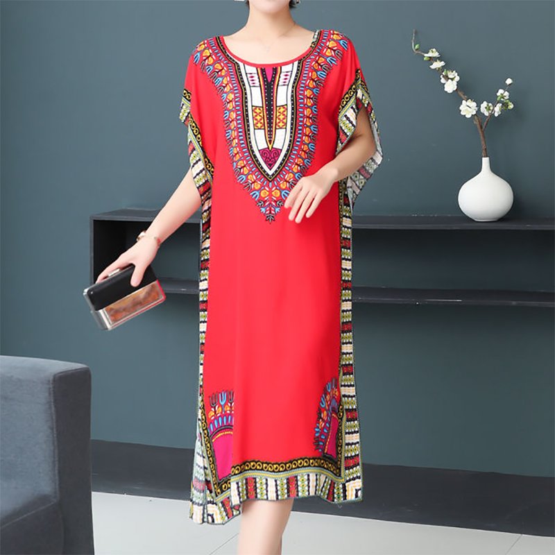 Casual Elegant Bohemian Printe - Ethnic Boho Fashion ulasan dan harga