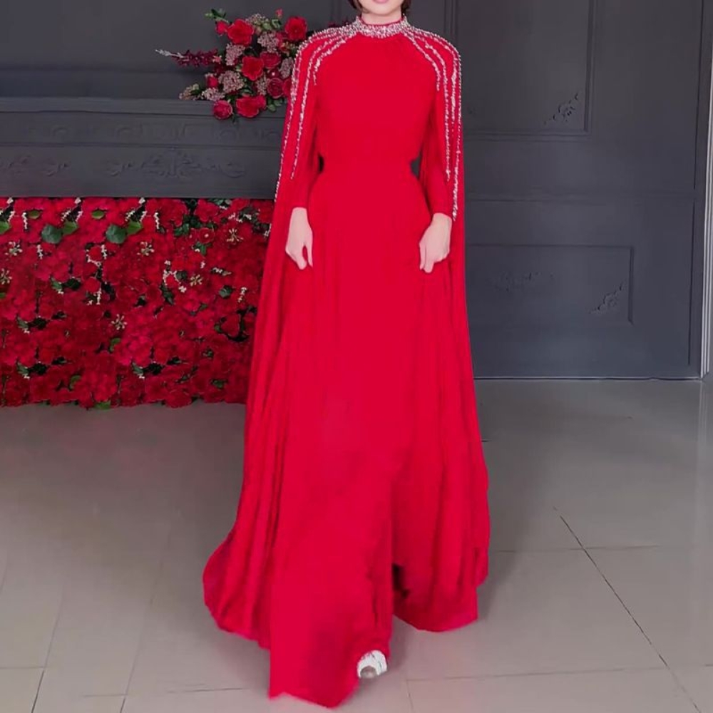 Modest Arabic Dubai Long Sleev - Abaya Modest Wear ulasan dan harga