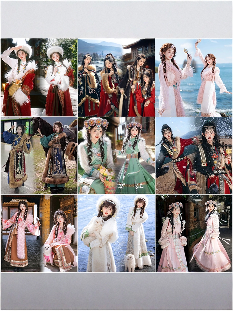 Tibetan Costume Women's New St - Ethnic Fashion Photography ulasan dan harga