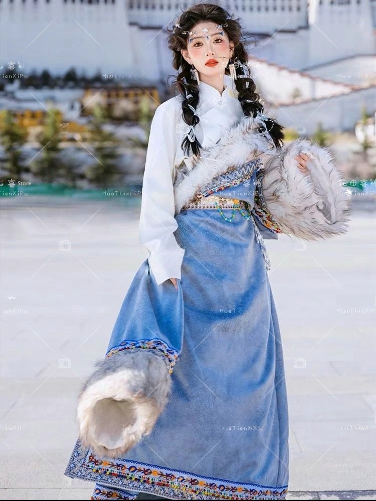 Tibetan Ethnic Women's  Robe F - Ethnic Clothing & Online Fashion Store Khaadi Uk ulasan dan harga