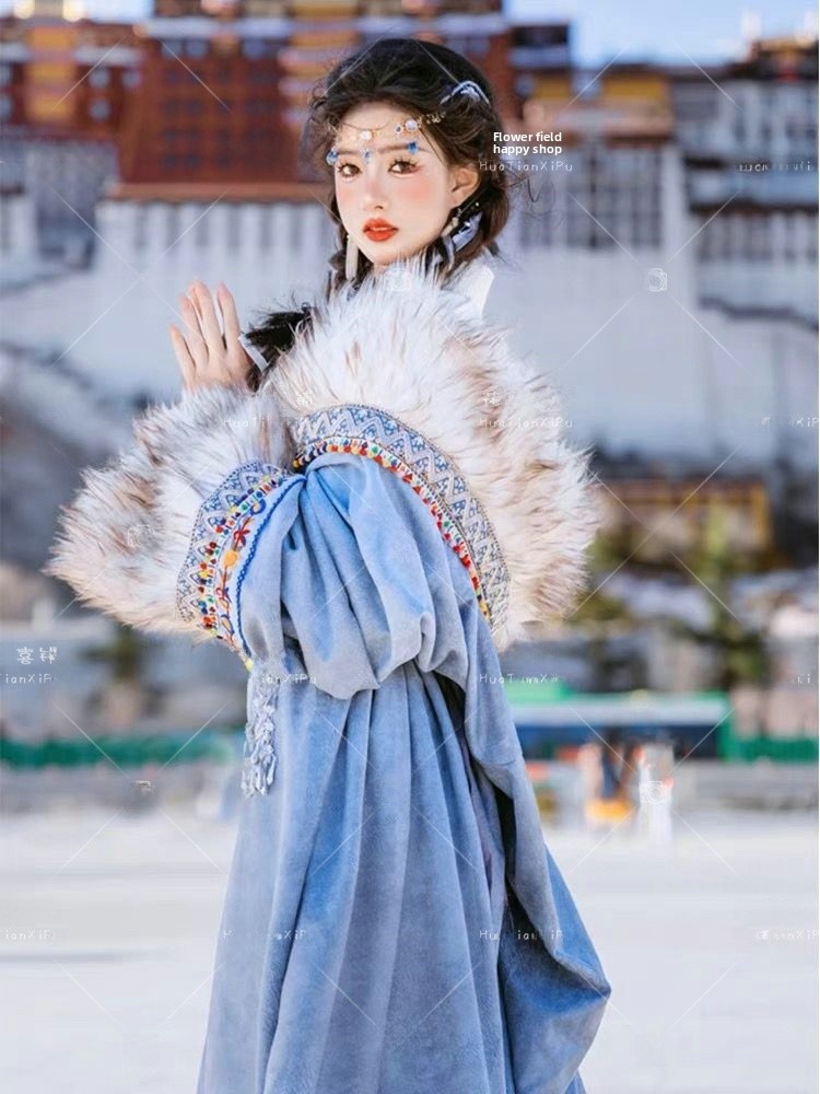 Tibetan Ethnic Women's  Robe F - Ethnic Clothing & Online Fashion Store Khaadi Uk ulasan dan harga