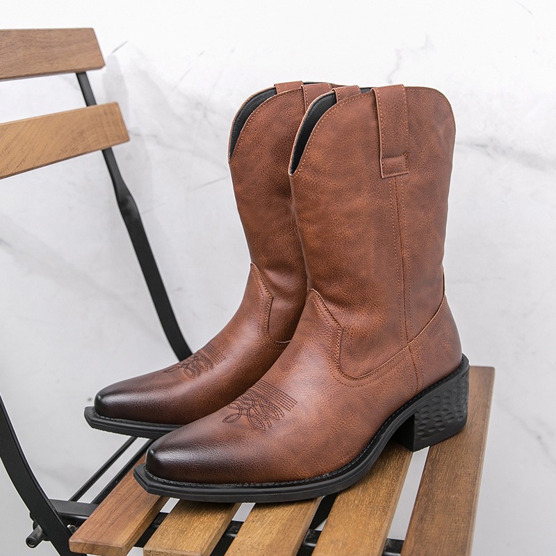 Men Boots Classic Embroidery W - Ethnic Fashion For Men ulasan dan harga