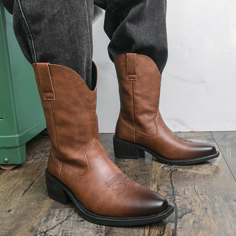 Men Boots Classic Embroidery W - Ethnic Fashion For Men ulasan dan harga