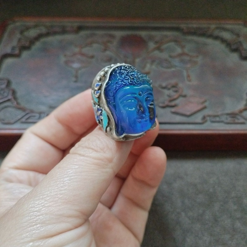 Vintage Import Buddha Head Rin - Ethnic Fashion Imports ulasan dan harga