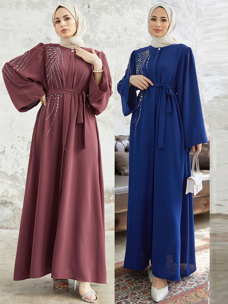 Ramadan Eid Dubai Elegant Abay - Abaya Modest Wear ulasan dan harga