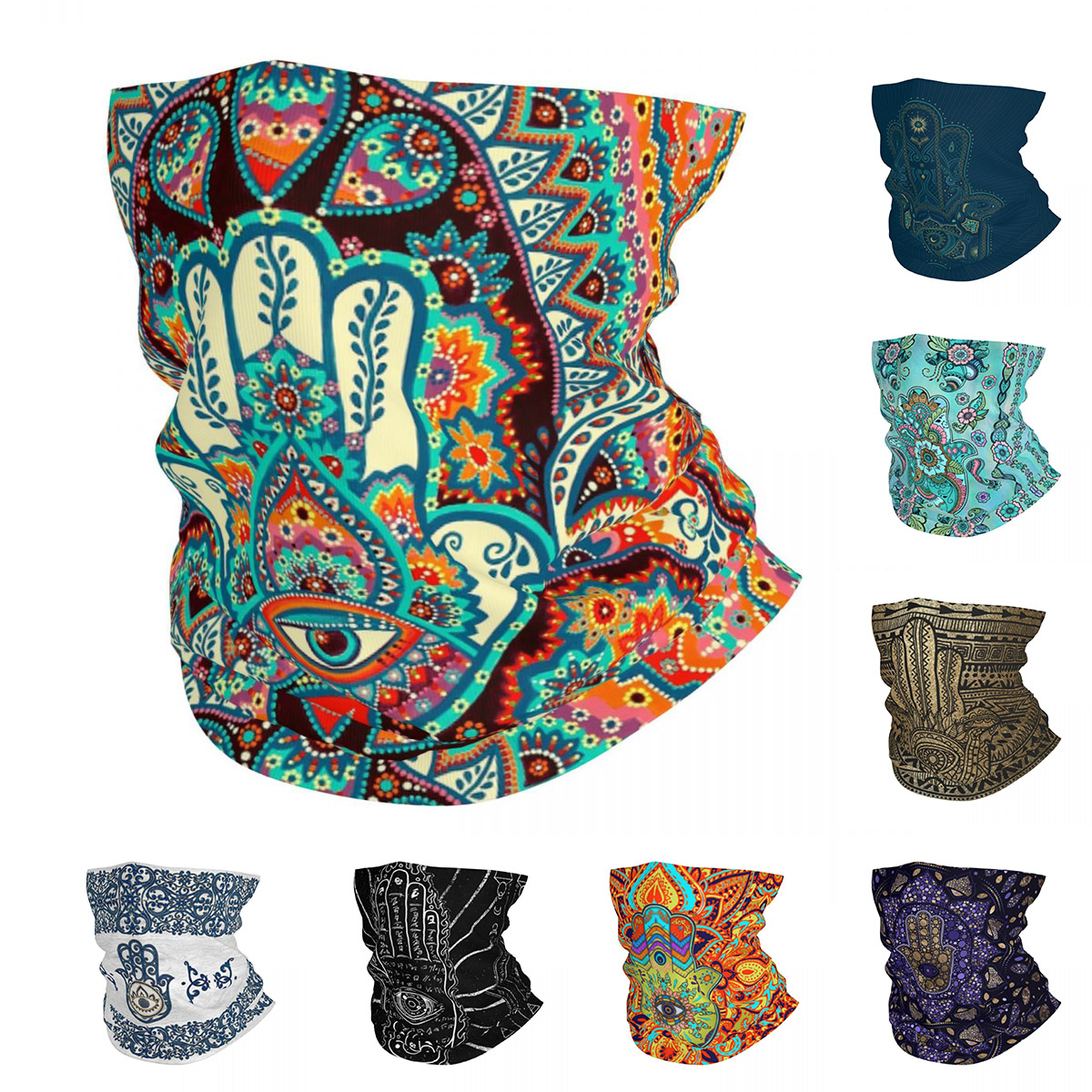 Hamsa Hand Bohemian Bandana Ne - Ethnic Boho Fashion ulasan dan harga
