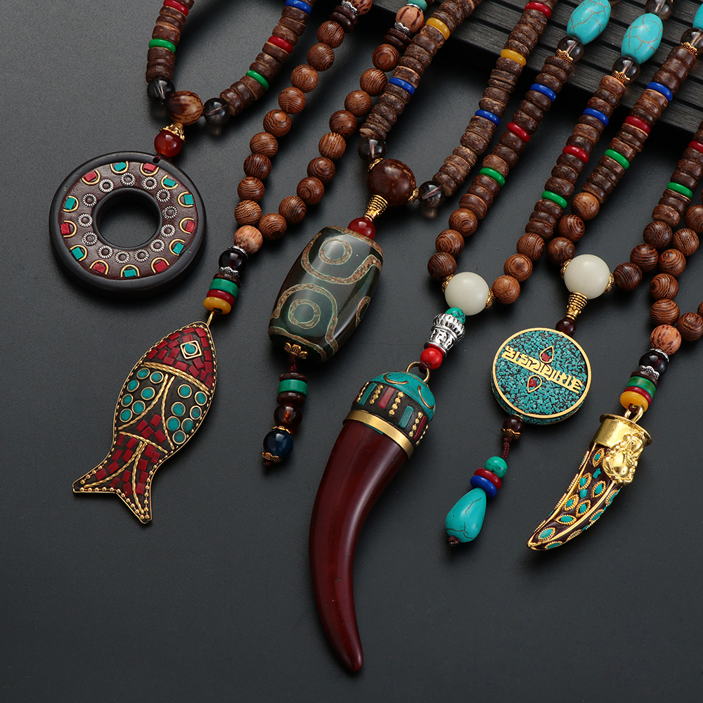 Handmade Nepal Necklace Buddhi - Ethnic Fashion Show ulasan dan harga