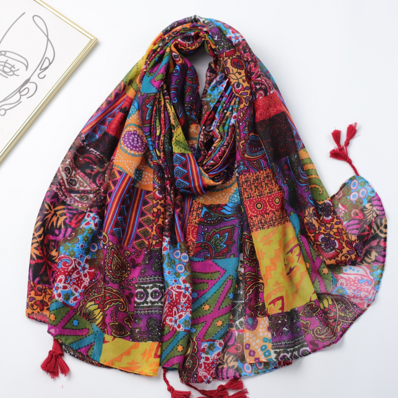 Ethnic Geometric Patchwork Bal - Ethnic Fashion Sale ulasan dan harga
