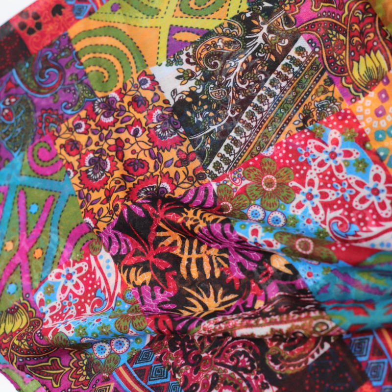 Ethnic Geometric Patchwork Bal - Ethnic Fashion Sale ulasan dan harga