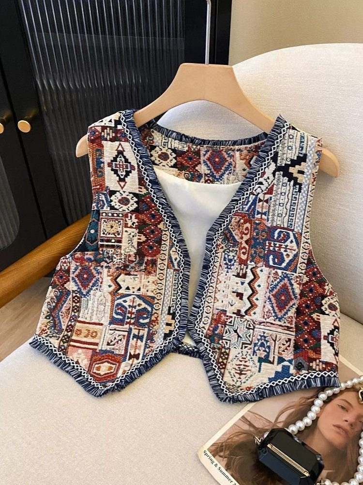 Women's Bohemian Geometric Jac - Ethnic Boho Fashion ulasan dan harga