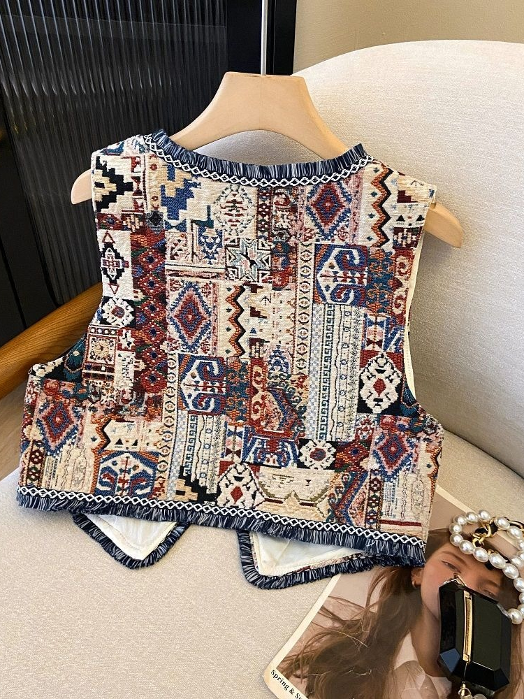 Women's Bohemian Geometric Jac - Ethnic Boho Fashion ulasan dan harga
