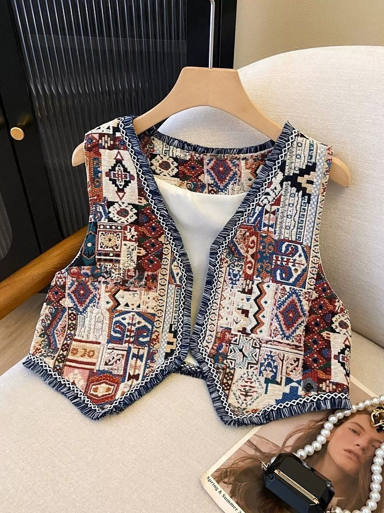Women's Bohemian Geometric Jac - Ethnic Boho Fashion ulasan dan harga
