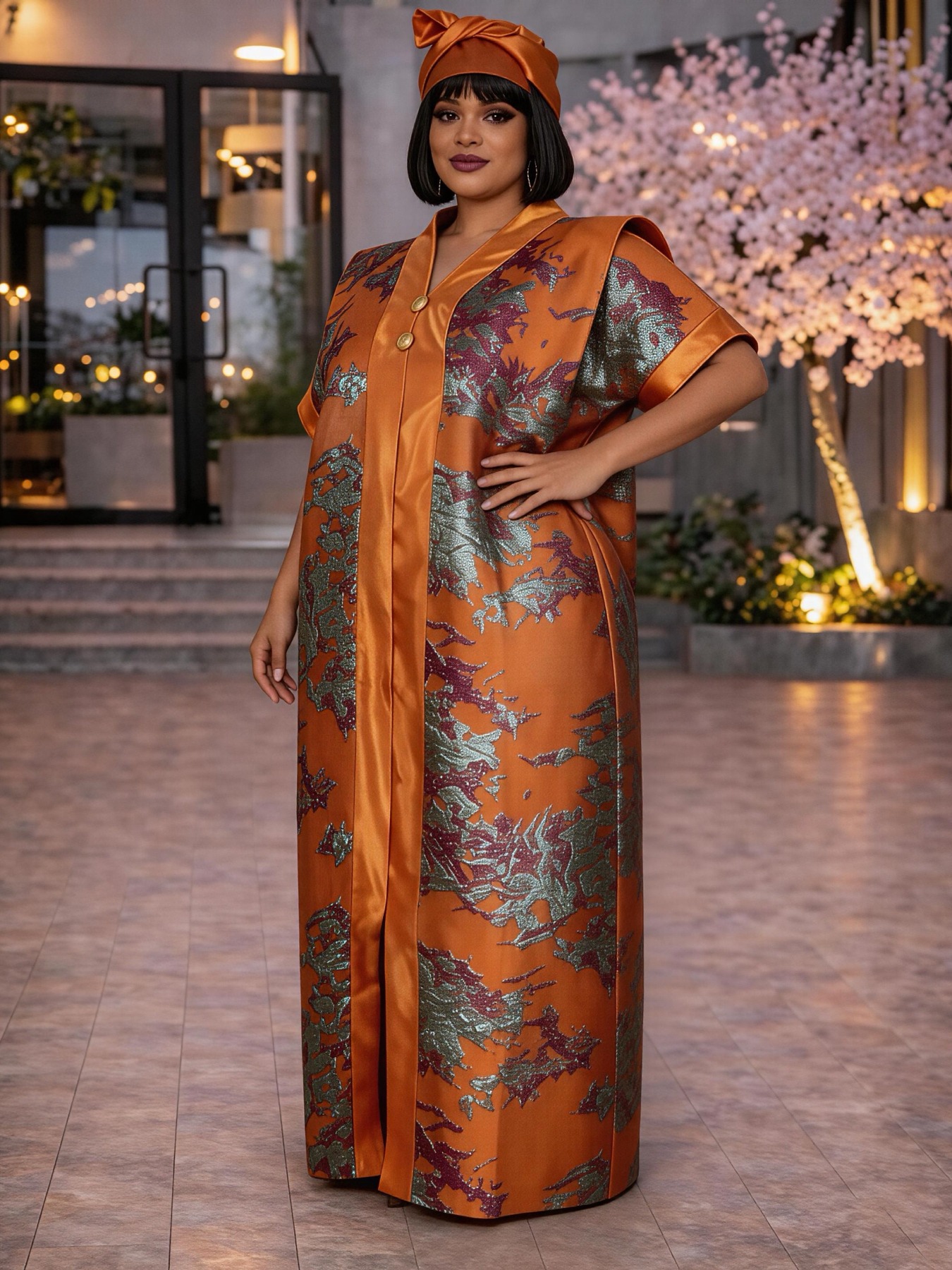 Luxury Jacquard Satin Abaya Dr - Abaya Modest Wear ulasan dan harga