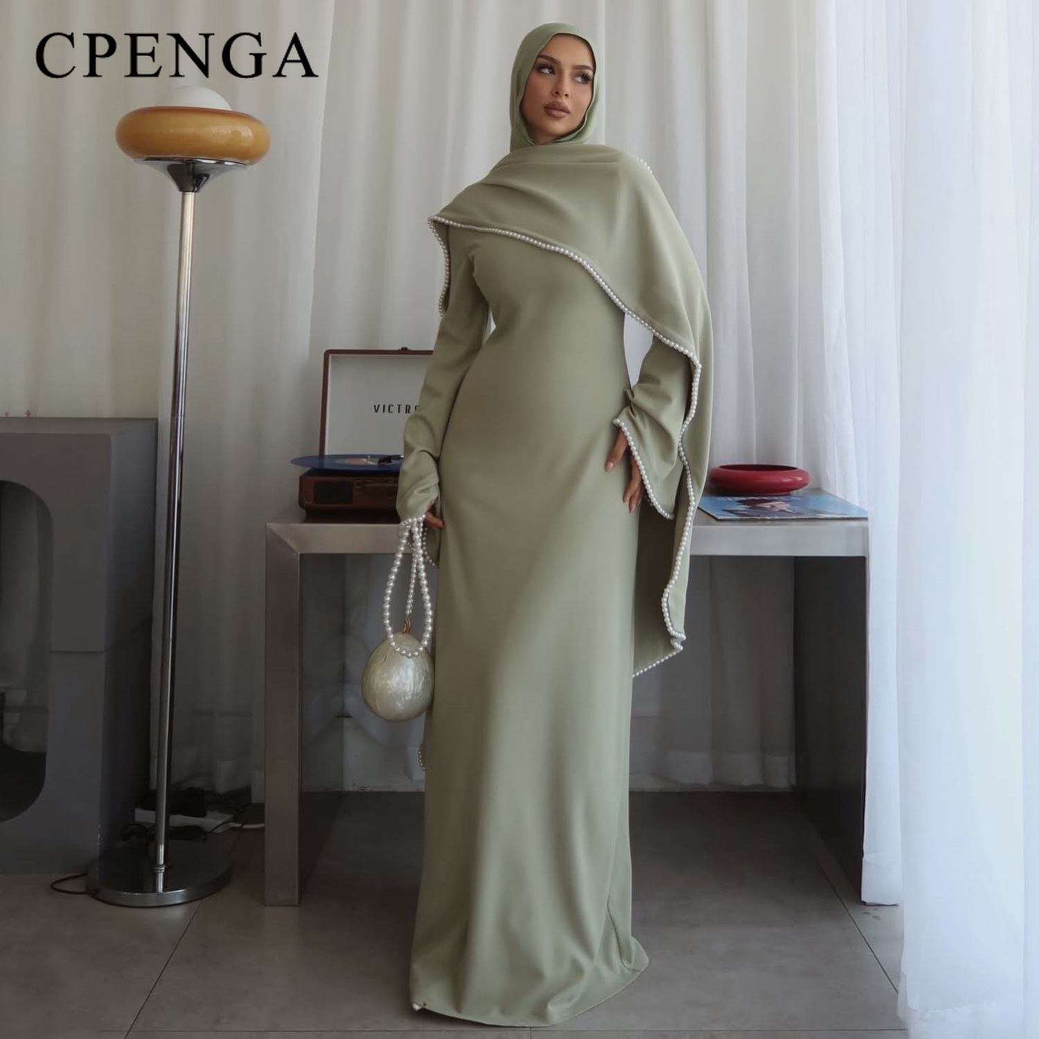 Luxury Dubai Abaya with Beaded - Abaya Modest Wear ulasan dan harga