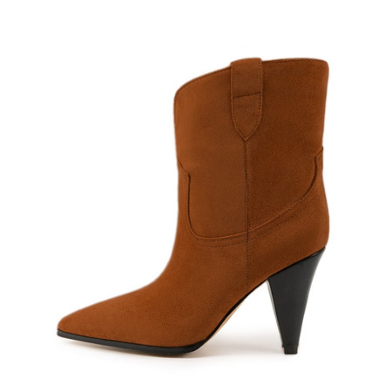 Bicolor Spike Heels Pull On Fa - Ethnic Fashion Show ulasan dan harga